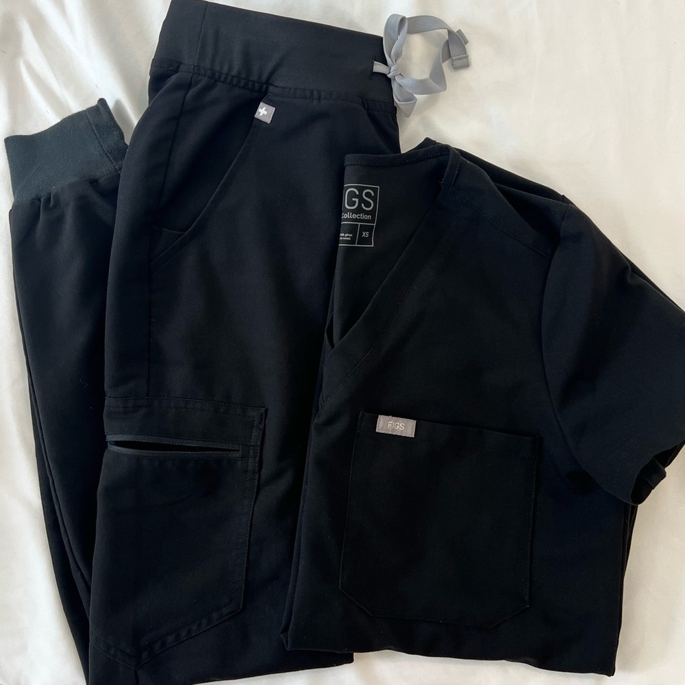 Figs Scrub Set (black)
